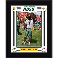 North Dakota State Bison 10.5" x 13" Thundar Sublimated Mascot Plaque