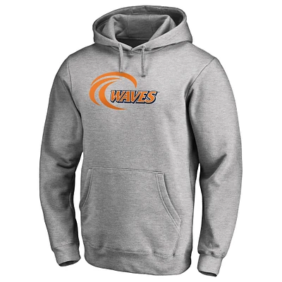 Men's Ash Pepperdine Waves Primary Team Logo Pullover Hoodie
