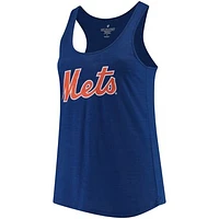 Women's Soft as a Grape Royal New York Mets Plus Size Swing for the Fences Racerback Tank Top