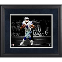 Dak Prescott Dallas Cowboys Framed 11" x 14" Spotlight Photograph - Facsimile Signature