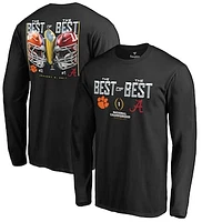 Men's Fanatics Black Clemson Tigers vs. Alabama Crimson Tide College Football Playoff 2017 National Championship Dueling Matchup Long Sleeve T-Shirt