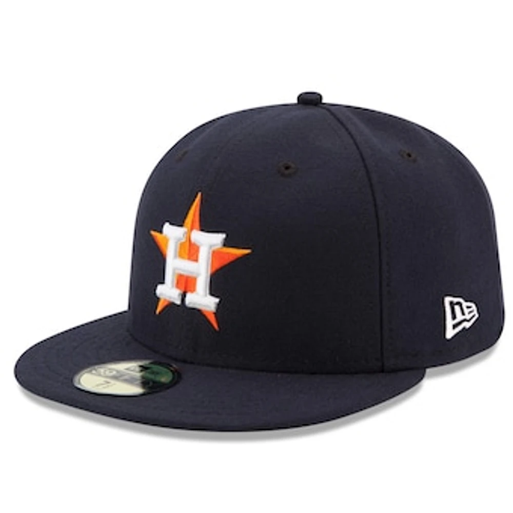 Men's New Era Navy Houston Astros Home Authentic Collection On Field 59FIFTY Performance Fitted Hat