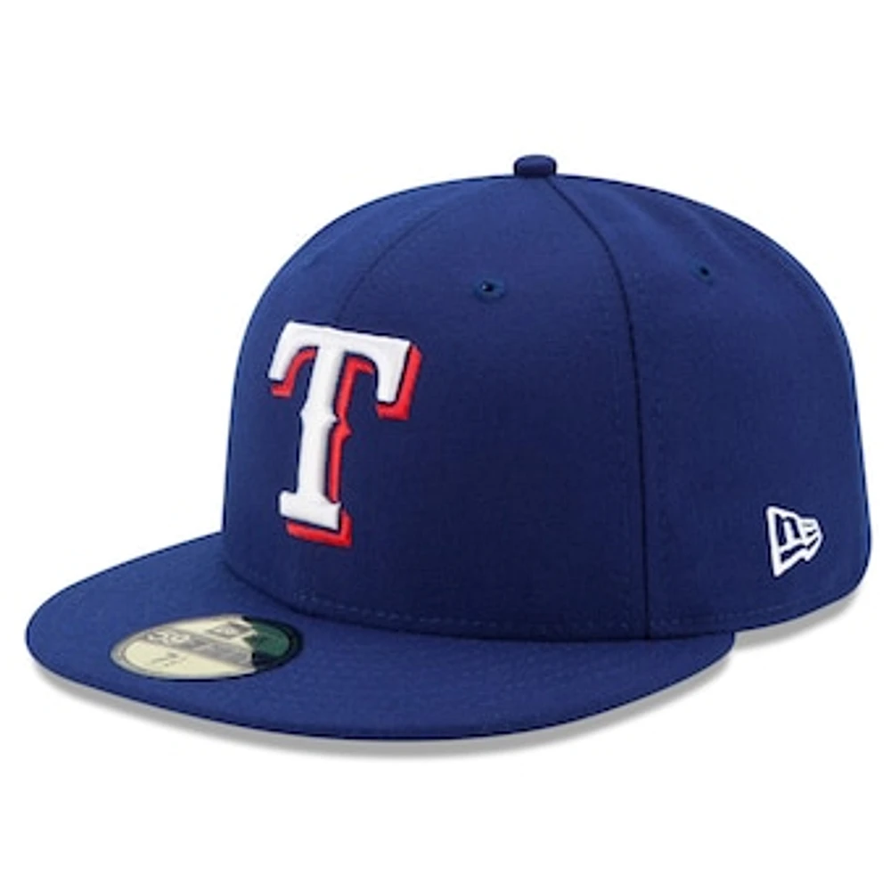 Men's New Era Royal Texas Rangers Game Authentic Collection On-Field 59FIFTY Fitted Hat