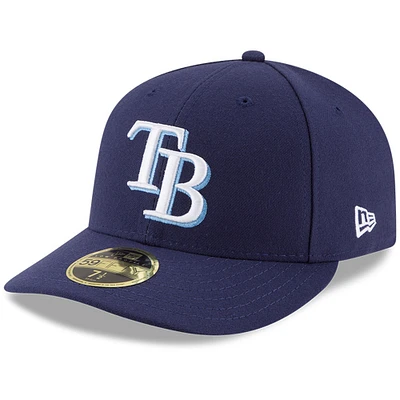 Men's New Era Navy Tampa Bay Rays Game Authentic Collection On-Field Low Profile 59FIFTY Fitted Hat