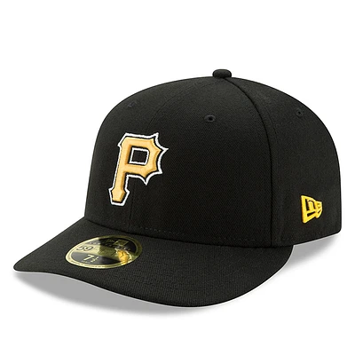 Men's New Era Black Pittsburgh Pirates Alternate Authentic Collection On-Field Low Profile 59FIFTY Fitted Hat