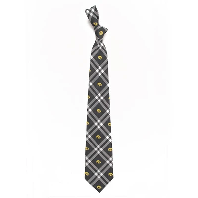 Men's Black Iowa Hawkeyes Rhodes Tie