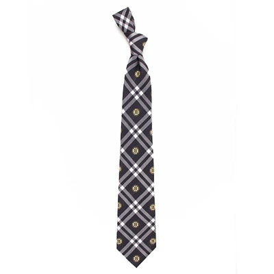 Men's Black Boston Bruins Rhodes Tie