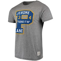 Men's Original Retro Brand Jerome Lane Heathered Gray Pitt Panthers Accolade T-Shirt