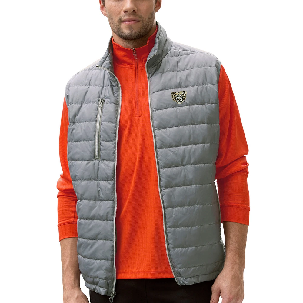 Men's Gray Oakland Golden Grizzlies Apex Compressible Quilted Vest