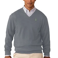 Men's Charcoal Dartmouth Big Green Clubhouse V-Neck Pullover Sweater