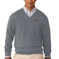 Men's Charcoal Montana Grizzlies Clubhouse V-Neck Pullover Sweater