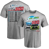 Men's Fanatics Gray 2017 Daytona 500 Lineup T-Shirt