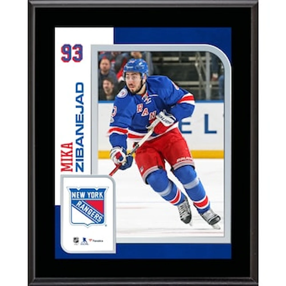 Mika Zibanejad New York Rangers 10.5" x 13" Sublimated Player Plaque