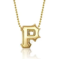 Women's Alex Woo Pittsburgh Pirates 16" Little Logo 14k Yellow Gold Necklace