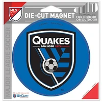 WinCraft San Jose Earthquakes 5.5" x 5" Die-Cut Magnet