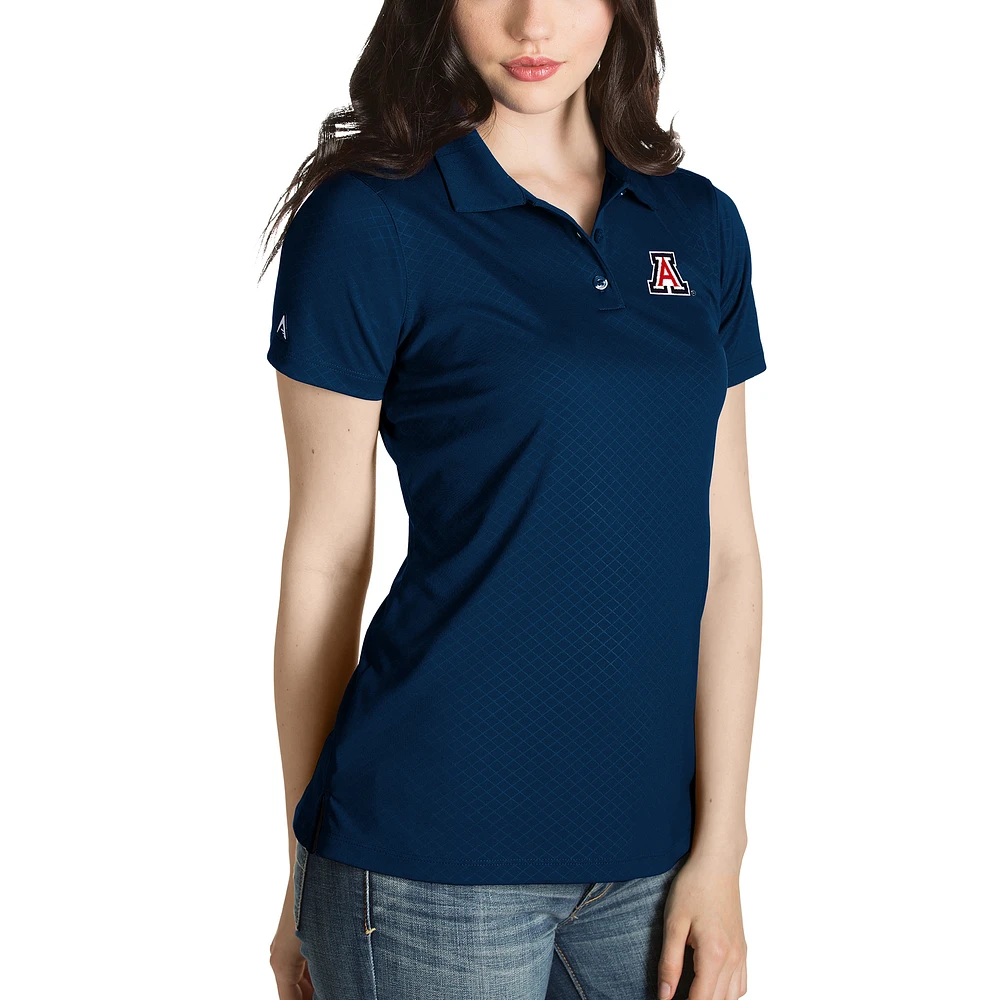 Women's Antigua Navy Arizona Wildcats Desert Dry Inspire Polo