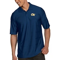 Men's Antigua Navy Georgia Tech Yellow Jackets Collegiate Illusion Desert Dry X-tra Lite Polo