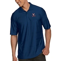 Men's Antigua Navy Virginia Cavaliers Collegiate Illusion Desert Dry X-tra Lite Polo