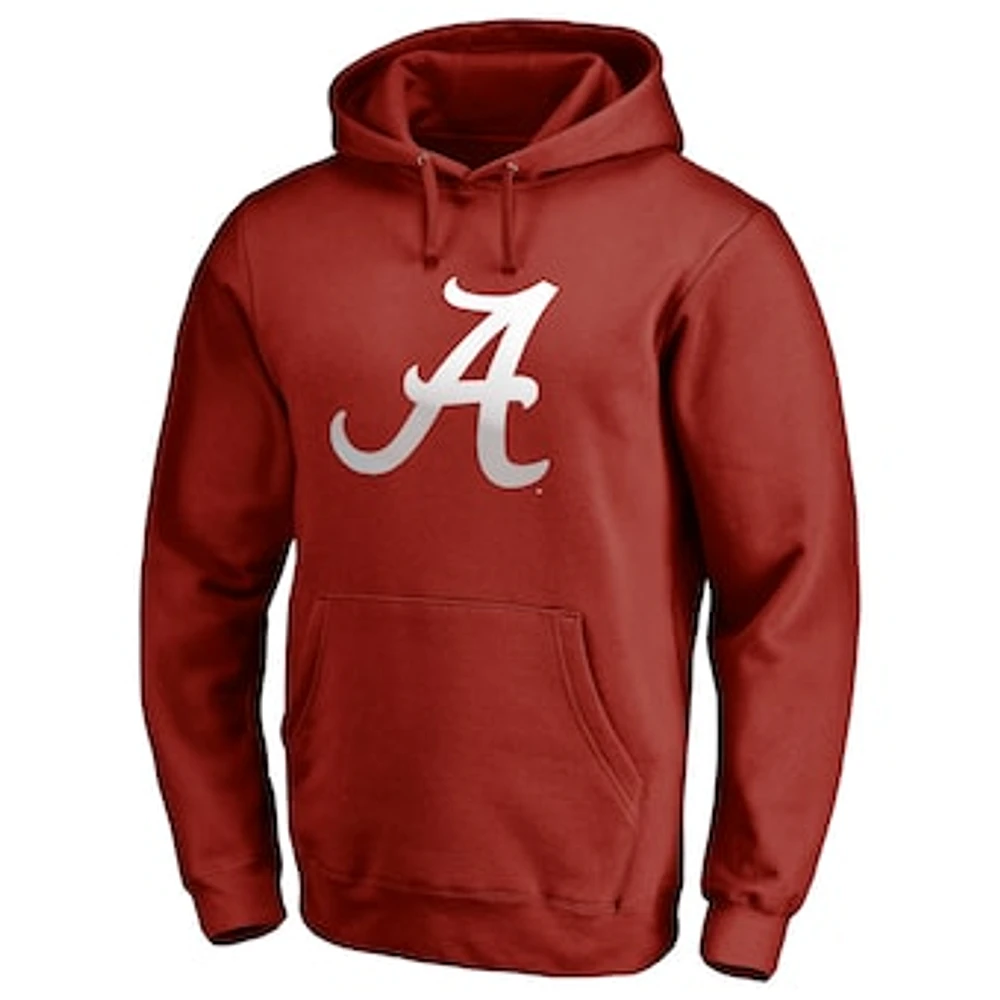 Men's Fanatics Cardinal Alabama Crimson Tide Gradient Logo Pullover Hoodie