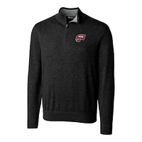 Men's Cutter & Buck Black Western Kentucky Hilltoppers Big & Tall Lakemont Half-Zip Jacket