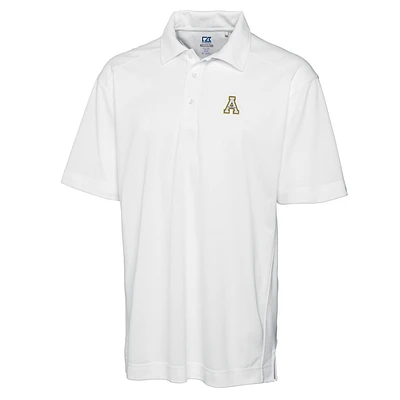 Men's Cutter & Buck White Appalachian State Mountaineers Big & Tall DryTec Genre Polo