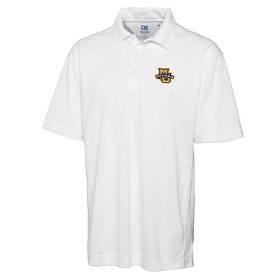 Men's Cutter & Buck White Marquette Golden Eagles Big & Tall DryTec Genre Polo