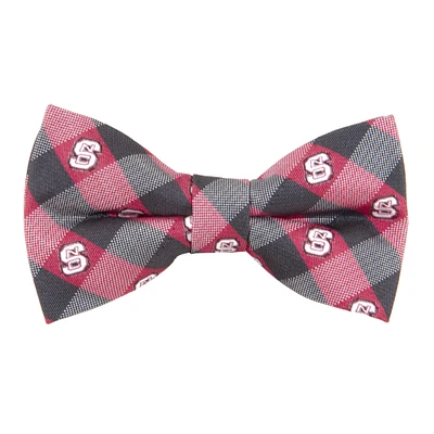 Men's Red NC State Wolfpack Check Bow Tie