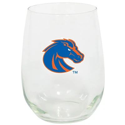 Boise State Broncos 15oz. Stemless Wine Glass