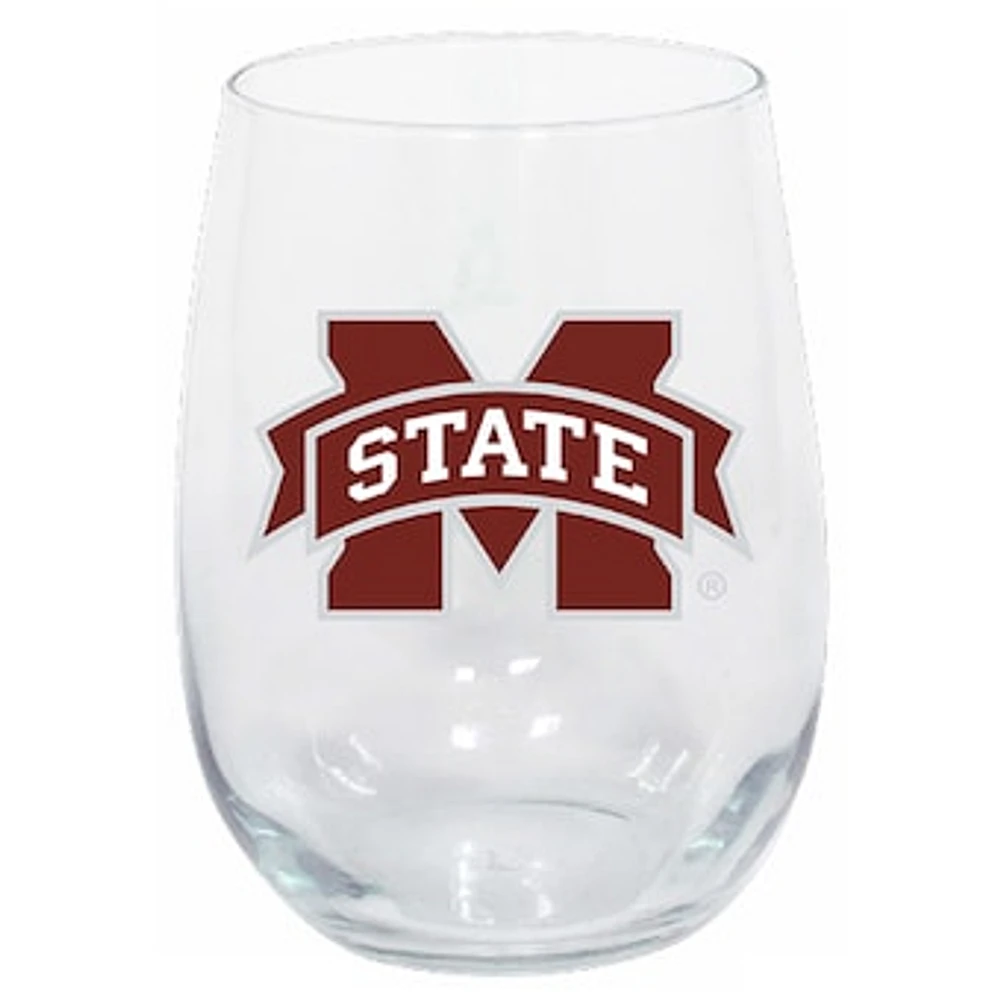 Mississippi State Bulldogs 15oz. Stemless Wine Glass