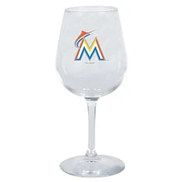 Miami Marlins 12oz. Stemmed Wine Glass