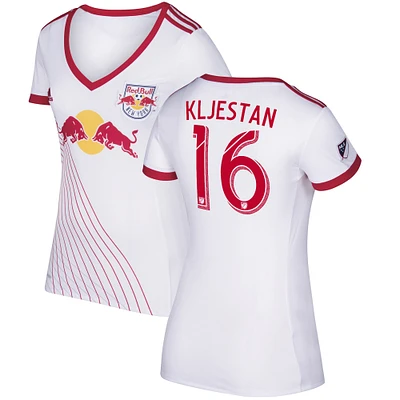 Women's adidas Sacha Kljestan White New York Red Bulls 2017 Primary Replica Jersey