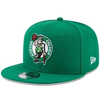 Men's New Era Kelly Green Boston Celtics Official Team Color 9FIFTY Snapback Hat