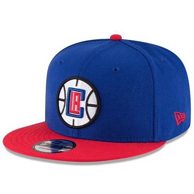 Men's New Era Royal/Red LA Clippers 2-Tone 9FIFTY Adjustable Snapback Hat