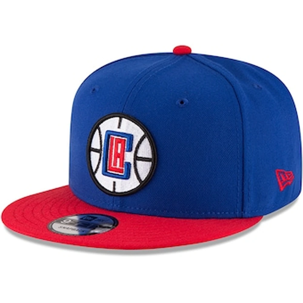 Men's New Era Royal/Red LA Clippers 2-Tone Original Fit 9FIFTY Adjustable Snapback Hat