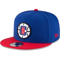 Men's New Era Royal/Red LA Clippers 2-Tone Original Fit 9FIFTY Adjustable Snapback Hat