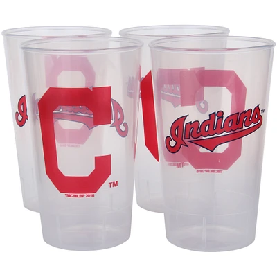 Cleveland Indians 16oz. Acrylic Tumblers 4-Pack Set