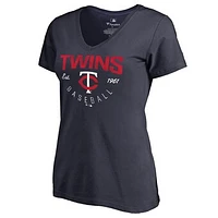 Women's Navy Minnesota Twins Live For It T-Shirt