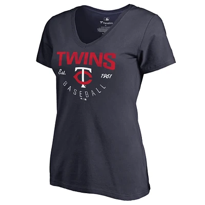Women's Navy Minnesota Twins Live For It T-Shirt