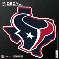 Houston Texans 6" x 6" Repositionable State Shape Decal