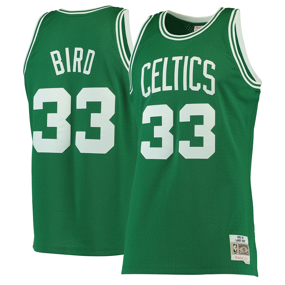 Men's Mitchell & Ness Larry Bird Kelly Green Boston Celtics Hardwood Classics Swingman Jersey