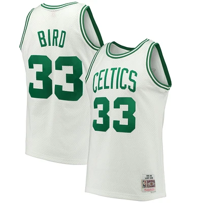 Men's Mitchell & Ness Larry Bird White Boston Celtics Hardwood Classics 1985/86 Swingman Jersey