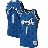 Men's Mitchell & Ness Tracy McGrady Blue Orlando Magic Hardwood Classics Swingman Jersey