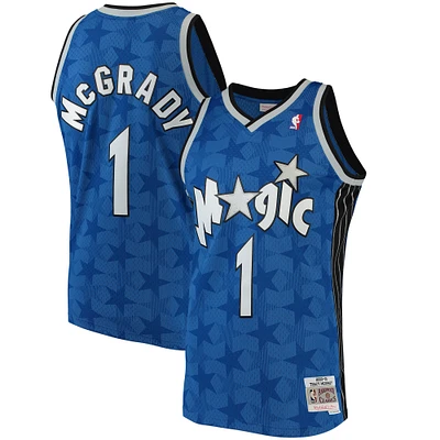 Men's Mitchell & Ness Tracy McGrady Blue Orlando Magic Hardwood Classics Swingman Jersey