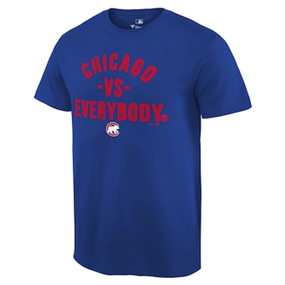 Men's Fanatics Royal Chicago Cubs MLB vs. Everybody T-Shirt