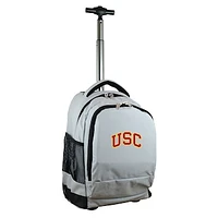 Gray USC Trojans 19'' Premium Wheeled Backpack