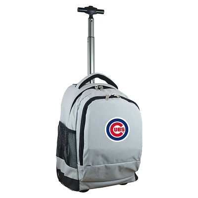 Gray Chicago Cubs 19'' Premium Wheeled Backpack