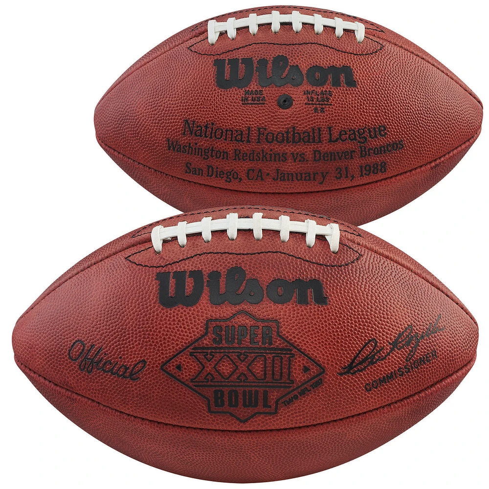 Super Bowl XXII Wilson Official Game Football