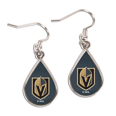 WinCraft Vegas Golden Knights Tear Drop Dangle Earrings