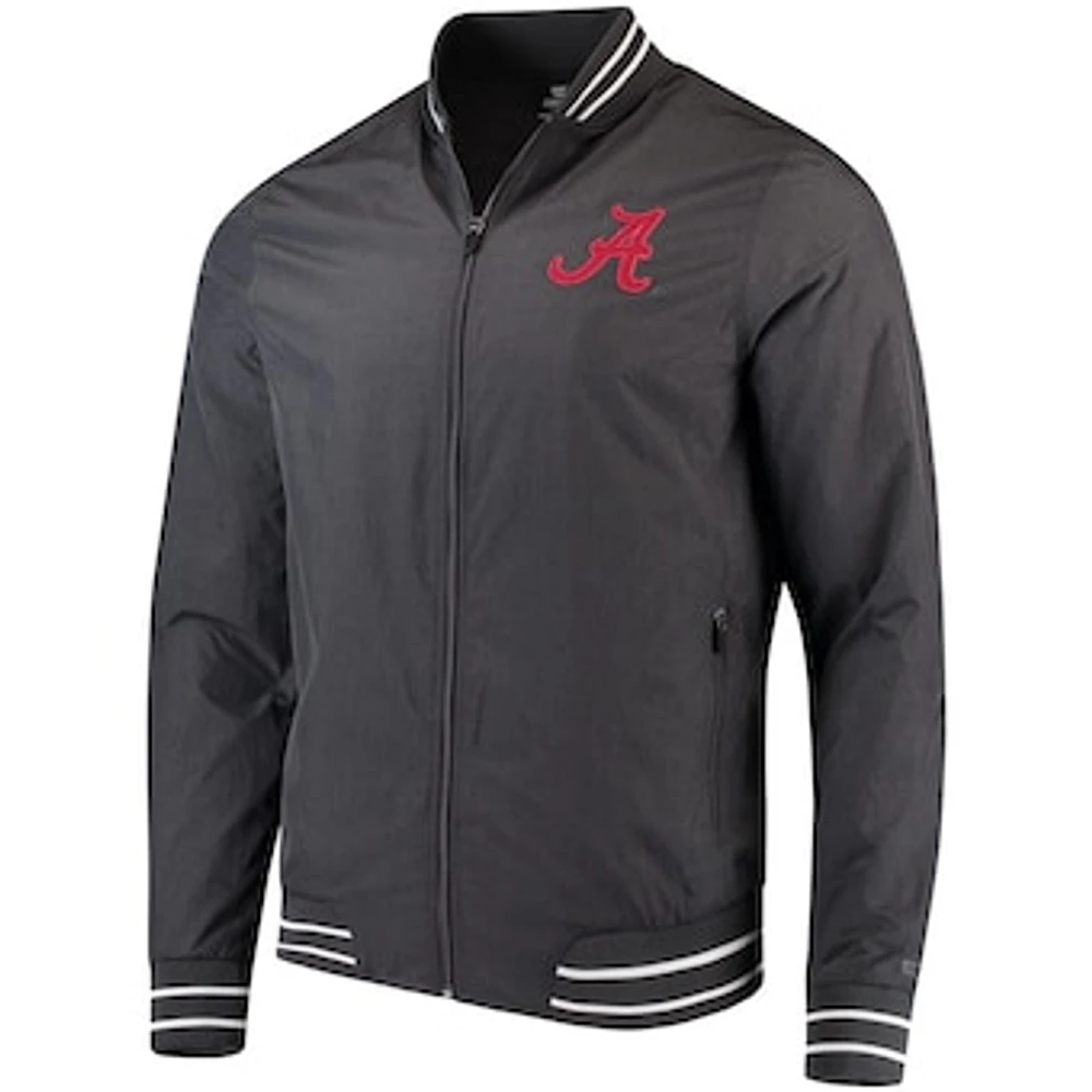 Men's Colosseum Charcoal Alabama Crimson Tide Blade Full-Zip Jacket