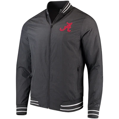 Men's Colosseum Charcoal Alabama Crimson Tide Blade Full-Zip Jacket